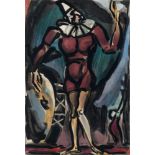 George Rouault, French 1871-1958- "Clown au Timbale" from Cirque,