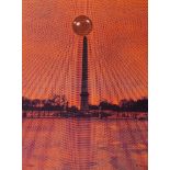 Pol Bury, Belgian 1922-2005- Obelisk; lithograph printed in colours, signed and dated 109/150,