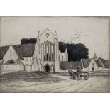 Frederick Landseer Maur Griggs RA RE, British 1876-1938- "Lone End" 1930; etching,