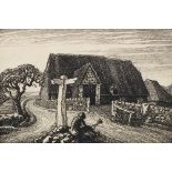 Robin Tanner, British 1904-1988- "The Homealong" 1928; etching, signed, dated, numbered XLIX,