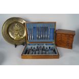 A miniature mahogany chest of drawers, early 20th century, with two short and three long drawers,