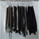 Twenty five pairs men's designer trousers and jeans, to include Jill Sander, Dunhill, Farhi, Armani,