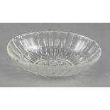 An Indian rock crystal oval bowl, late 20th/early 21st century,