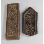 Two Fatimid carved wood panels, Egypt, 12th century,