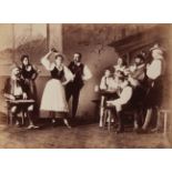 A Victorian photographic tableau of a Tyrolean Scene by Hughes and Mullins,