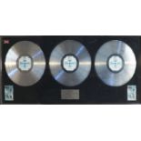 A silver disk set for Lionel Richie, Can't Slow Down,