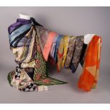 Liberty of London: a collection of thirteen scarves and pockets squares,