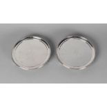 A pair of George III silver salvers, London c.