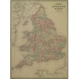 Alvin Jewett Johnson, American 1827-1884- "Johnson's England and Wales",