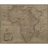 Emanuel Bowen, British 1693-1767- "A New and Correct map of Africa", 1748; copper engraving, 37.