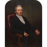 British School, mid 19th century- Portrait of a gentleman, reputed to be John James Scott,
