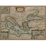 Johannes Janssonius, Dutch 1588-1664- "Aragonau Tica", map of the voyage of the Argonaut,