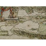 Padre Vincenzo Maria Coronelli, Italian 1650-1718- "Disegno Topografico del Canale di Cattaro",