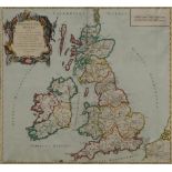 Gilles Robert de Vaugondy, French 1686-1766- "Britannicae Insulae", map of Great Britain,
