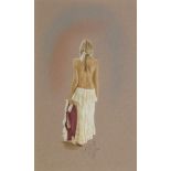 Kay Boyce, British, late 20th/early 21st century- "Contemplation"; pastel on buff paper,