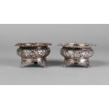 A pair of George IV silver salts, London c.