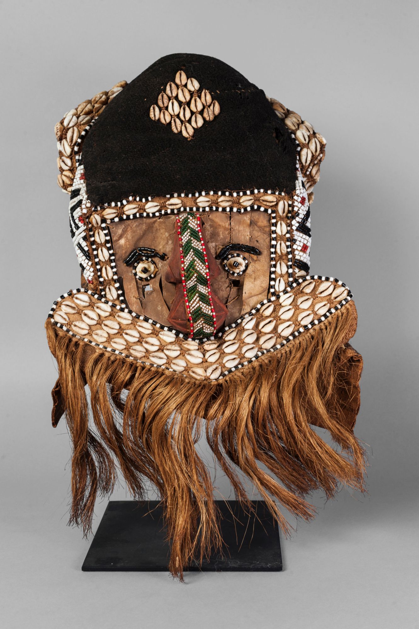 A Kuba tribal mask, Moshambwooy, Democratic Republic of Congo,