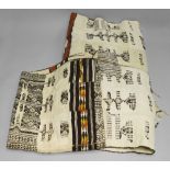 Six Mali marriage blankets, 20th century,