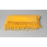 A Hermes lemon cashmere shawl, 178cm long, boxed CONDITION REPORT: 72.5cm wide.