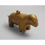 An African tribal gold figure of a bear, Ivory Coast, early/mid 20th century, 11.