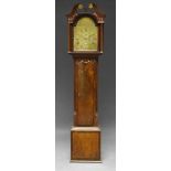 A Scottish mahogany long case clock by Adam Pringle, 18th century,