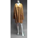 A Gucci buttermilk Angora/cashmere/wool mix collarless swing jacket, size 40,