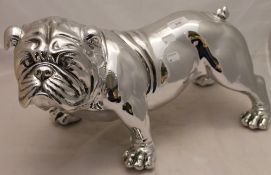 A silvered bulldog