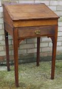 A 19th century oak clerks bureau