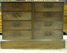 A 19th century rosewood chest of drawers