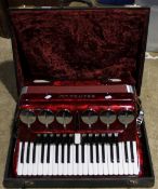 A cased Scandalli accordion - WITHDRAWN