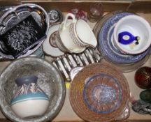 A quantity of items, including china,