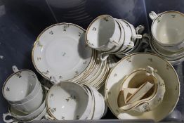 A Victorian gilt decorated porcelain tea set,