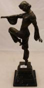 An Art Deco style bronze in the form of a dancer