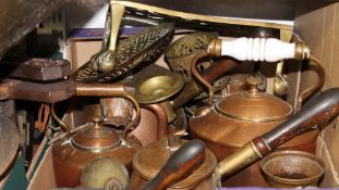 A quantity of copper, pans,