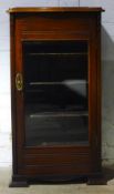 A Victorian walnut music cabinet