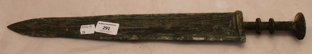 A bronze sword