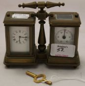 A small double carriage clock