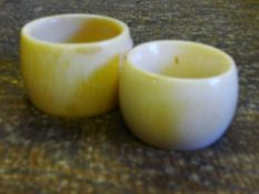 A pair of early 20th century napkin rings