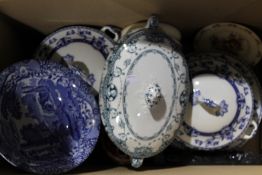 A quantity of china and glass including Copeland Spode Italian