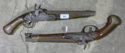 Two 19th century percussion pistols