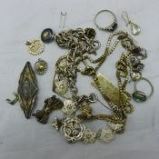 A small quantity of silver jewellery