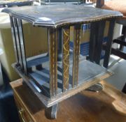 A Victorian table top revolving bookcase