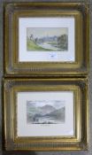 A pair of 19th century watercolours