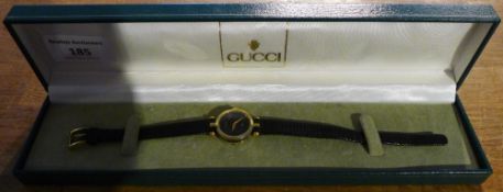 A ladies Gucci watch in original Gucci box