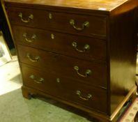 A George III mahogany chest of drawers