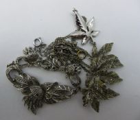 Two marcasite necklaces