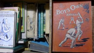 A box of Boys Own annuals etc