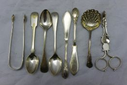 A quantity of silver teaspoons etc