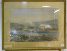 G HAYES (19th century) British Coastal Landscape Watercolour Signed and dated 1876 55.
