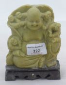 A late 19th/early 20th century soapstone Buddha
